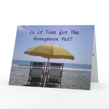 BEACH CHAIRS-IS IT TIME FOR THE HONEYMOON YET Invitations