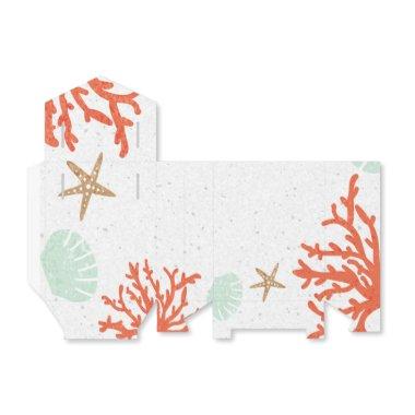 Beach Coral Reef Sea Shell & Starfish Favor Boxes