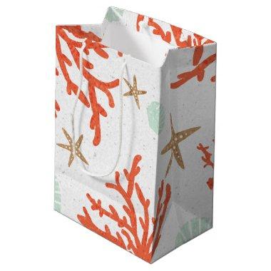 Beach Coral Reef Sea Shell & Starfish Gift Bag