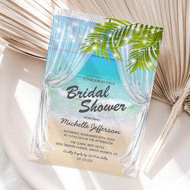 Beach Destination Bridal Shower Invitations