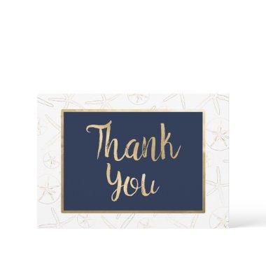 Beach, Nautical Them Flat Thank You Invitations