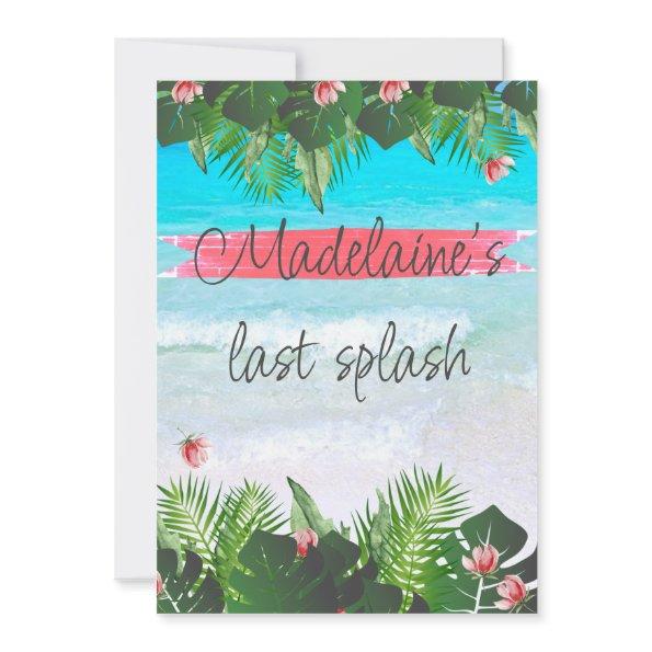 Beach Tropical Bachelorette Green Blue
