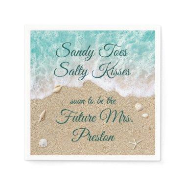 Beach Waves Bridal Shower Napkin