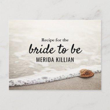 Beach Waves Bridal Shower Recipe PostInvitations