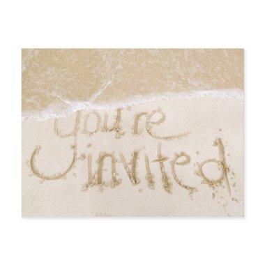 Beach Wedding  Invitation--Sand & Sea Invitation Post