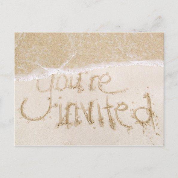 Beach Wedding Bridal Shower Invitation--Sand & Sea Invitation PostInvitations