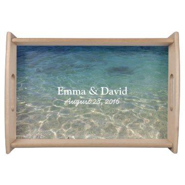 Beach Wedding Elegant Clean Sea Water Serving Tray