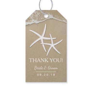 Beach Wedding Favor Starfish Thank You Gift Tags