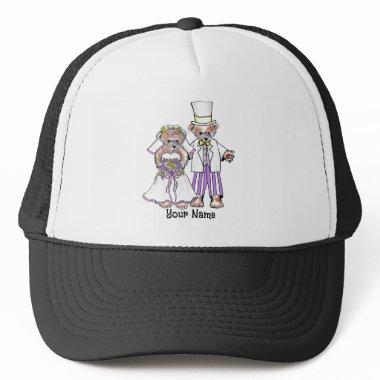 Bear Bride And Groom Trucker Hat