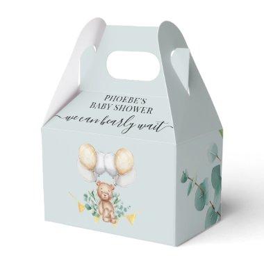 Bearly Wait Baby Shower Woodland Bear Animal Favor Favor Boxes