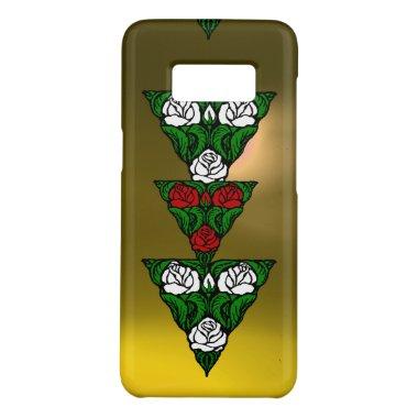 BEAUTIFUL ART NOUVEAU WHITE RED ROSES TRIANGLE Case-Mate SAMSUNG GALAXY S8 CASE