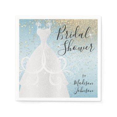 Beautiful Bridal Shower - Baby Blue Napkins
