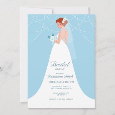 Beautiful Bride Bridal Shower Invitations