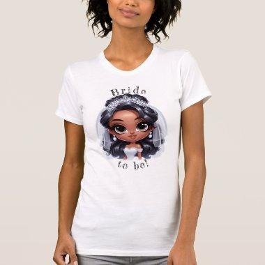 Beautiful bride to be cartoon fun T-Shirt