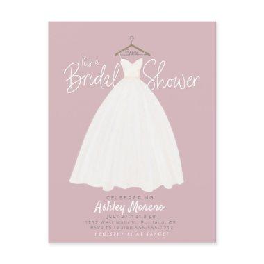 Beautiful dress Bridal shower customizable color I PostInvitations