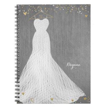 Beautiful Dress on Gold Hanger  Notebook
