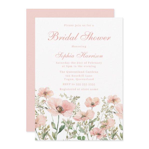 Beautiful Elegant Blush Wildflower