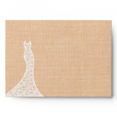 Beautiful Lace Bridal Shower Envelope