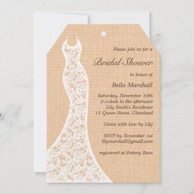 Beautiful Lace Bridal Shower Invitations