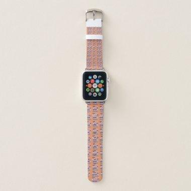 Beautiful latest edgy Light orange cute pattern Apple Watch Band