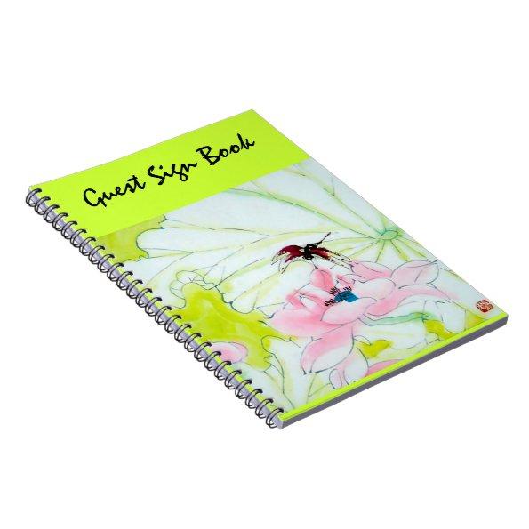 Beautiful personalized Guest Sign Book