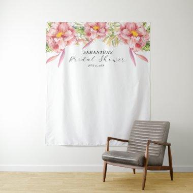 Beautiful Pink Floral Watercolor |  Tapestry