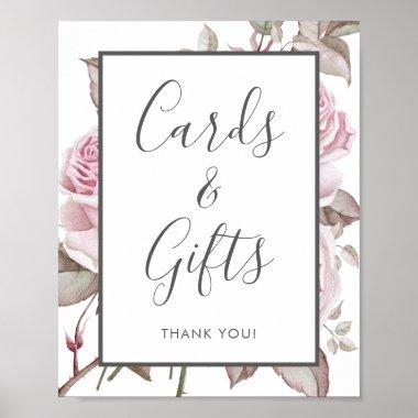 Beautiful Pink Roses Invitations & Gifts Sign