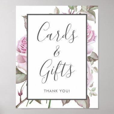 Beautiful Purple Roses Invitations & Gifts Sign