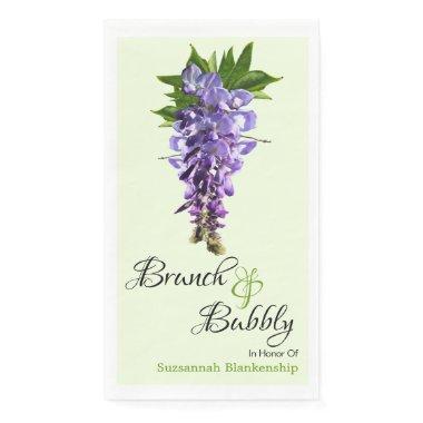Beautiful Wisteria Brunch Bubbly Bridal Shower Paper Guest Towels