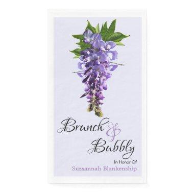 Beautiful Wisteria Brunch Bubbly Bridal Shower Paper Guest Towels