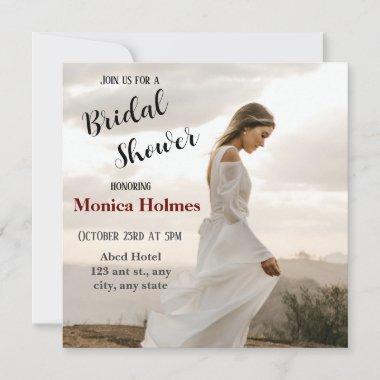 Beauty in white Invitations