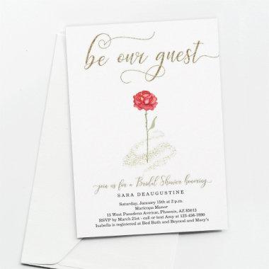 Beauty & the Beast Couple's Bridal Shower Invitations
