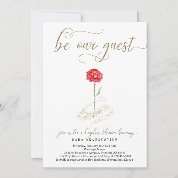 Beauty & the Beast Couple's Wedding Shower Invitations
