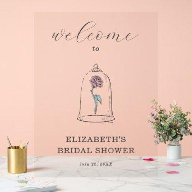 Beauty & the Beast Enchanted  Welcome Acrylic Sign