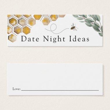 Bee and Eucalyptus Date Night Idea Invitations