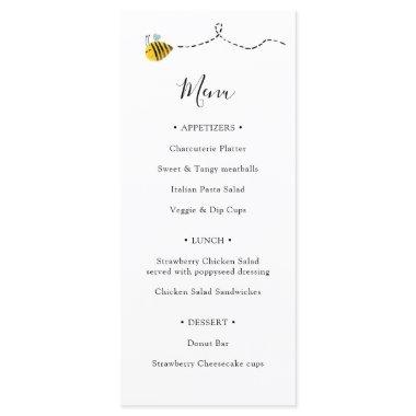 Bee Baby Shower Menu