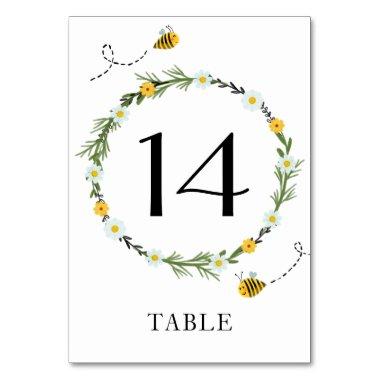 Bee Baby Shower Table Number