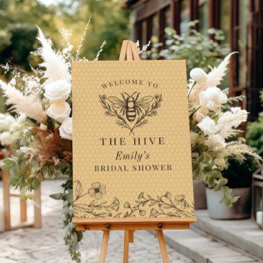 Bee  Wildflower Welcome Sign
