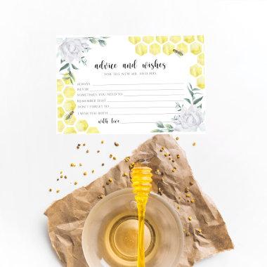 Bee floral advice and wishes  stationery