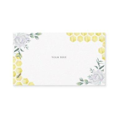 Bee floral - Custom Text Enclosure