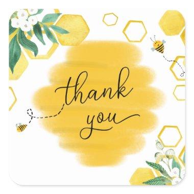 Bee Thank You Favor Sticker