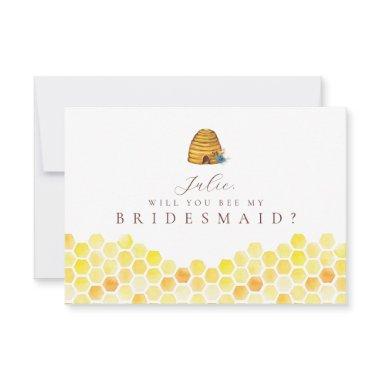 Bee Themed Bridesmaid Invitations