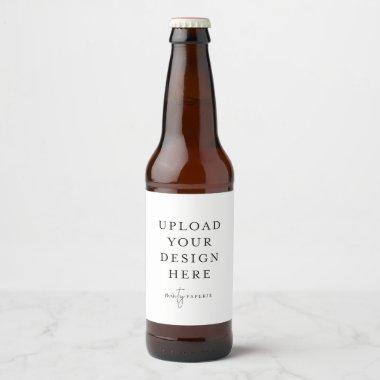 Beer Bottle Labels 4" x 3.5" (set of 6)