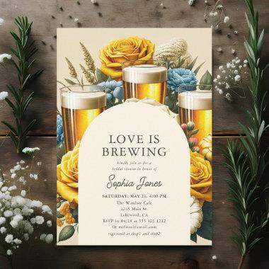 Beer Vibrant Bloom Cottagecore Bridal Shower Invitations