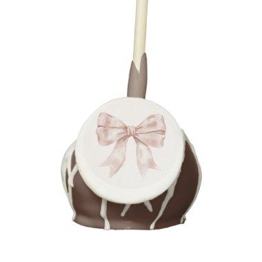 Beige Bow Baby or , Birthday Favors