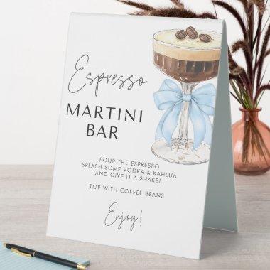 Beige Bow Espresso Martini Bar Sign
