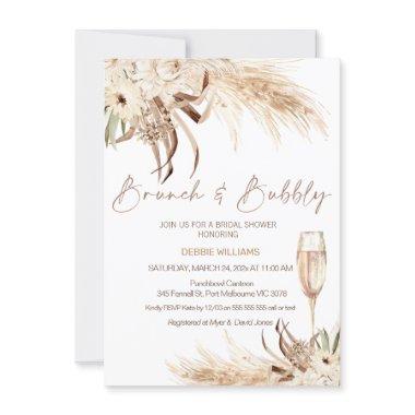 Beige Brown Boho Brunch Bubbly