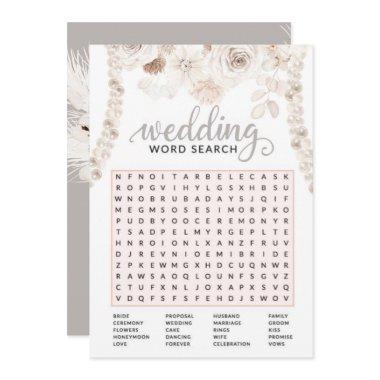 Beige Grey White Floral Pearl  Game