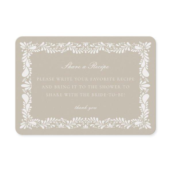 Beige Talavera Tile Share Recipe  Insert