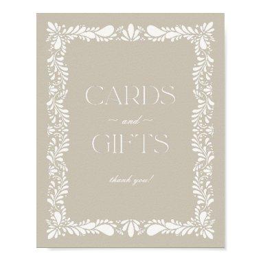 Beige Talavera Tile Spanish  and Gifts Sign